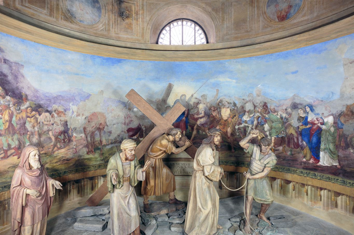 Progetti e restauri- Intervento di restauro della cappella V, "Cireneo porta ...